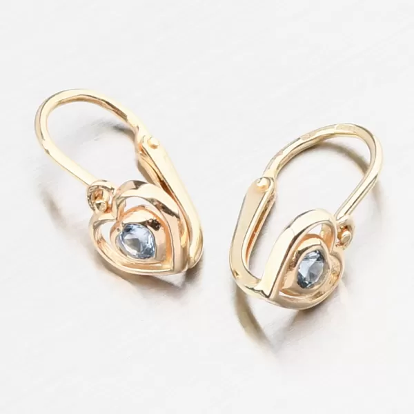 Zlaté náušnice se zirkony 52DN-2752ZSM