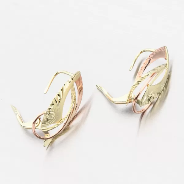 Zlaté náušnice - klasik 52NK-205