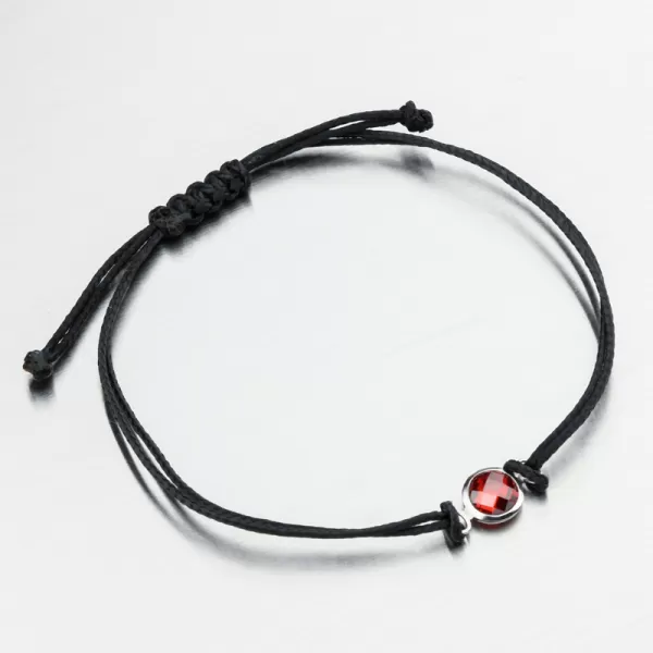 Šňůrkový náramek se zlatým přívěskem LT14-015-B-ORA