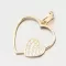Zlatý přívěsek srdce se zirkony 13R-420