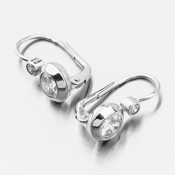 Náušnice v bílém zlatě 688P-120076