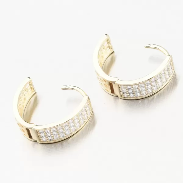 Stříbrné kruhy se zirkony PKL-2185