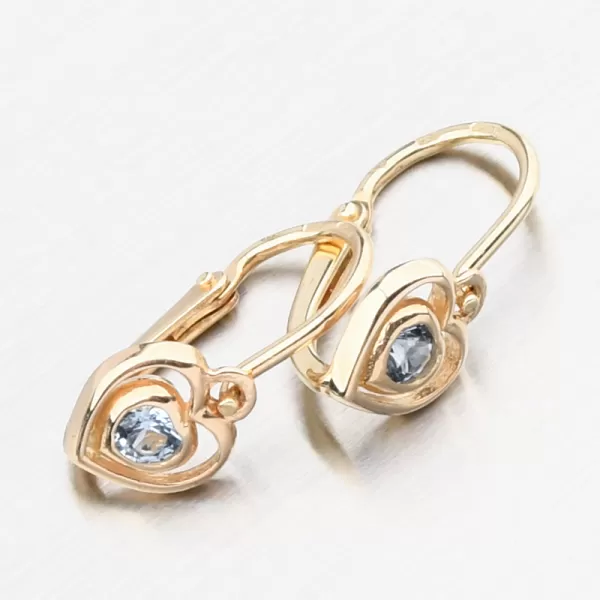 Zlaté náušnice se zirkony 52DN-2752ZSM