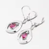 Visací náušnice s rubínem PKL-2211