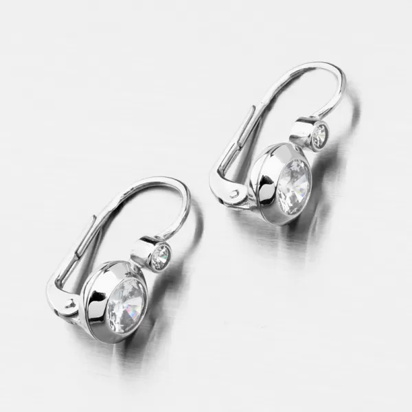 Náušnice v bílém zlatě 688P-120076