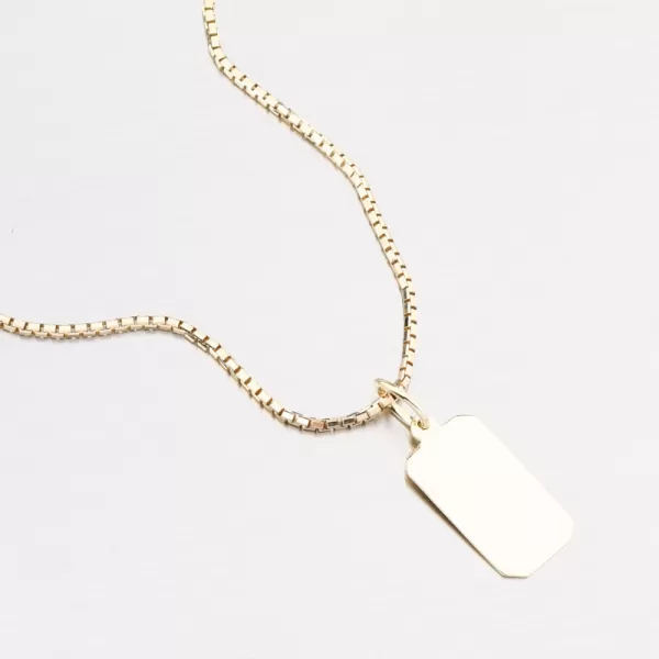 Zlatý přívěsek destička 53P-383-ZL