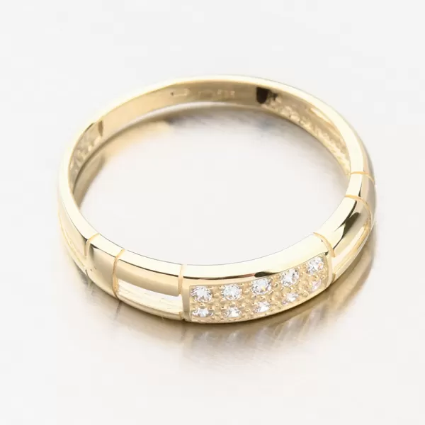 Zlatý prsten se zirkony DZ2033ZL-ZIR
