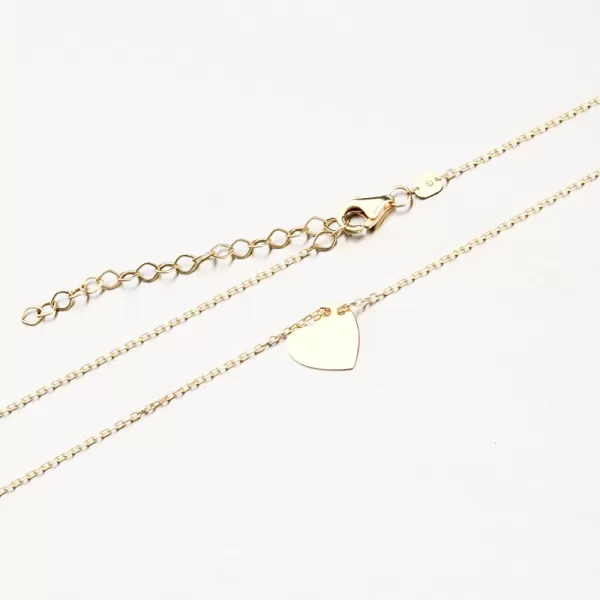 Zlatý náhrdelník se srdcem PKL24-025