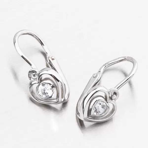 Zlaté náušnice se zirkony 52DN-2752BB