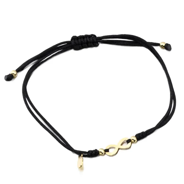 Náramek stříbro 925 provázkový nekonečno BST-14729-G