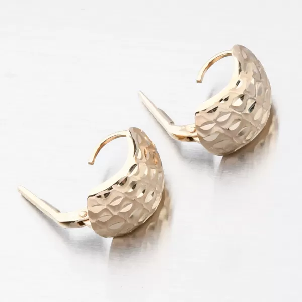 Zlaté facetované náušnice 42-31583