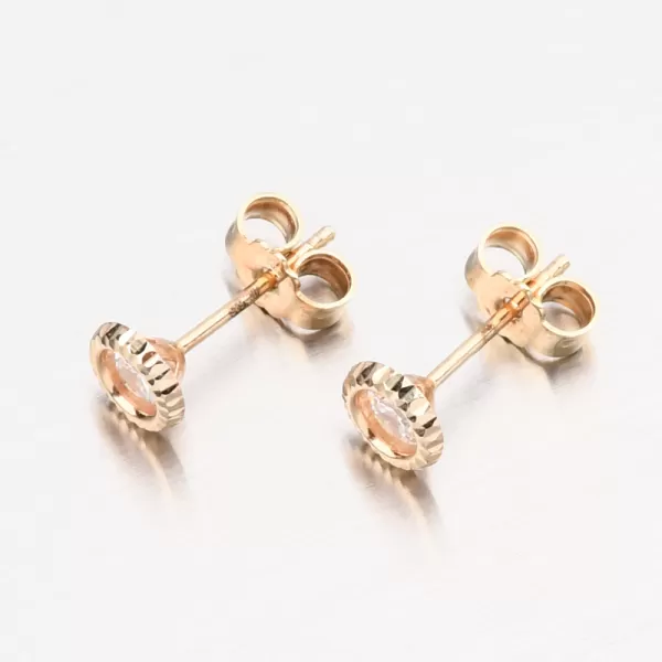 Zlaté pecky se zirkonem 52GZ-5024-ZL