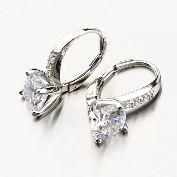 Stříbrné náušnice se zirkony PKL-2153