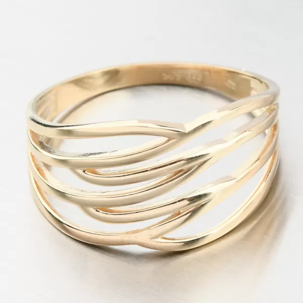 Dámský prsten žluté zlato 585 11R-370