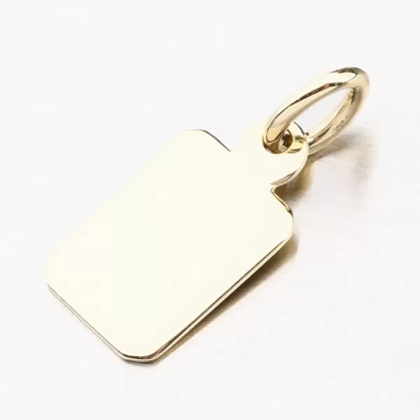 Zlatý přívěsek destička 53P-384-ZL