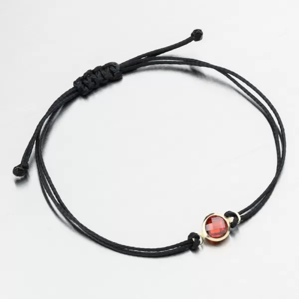 Šňůrkový náramek se zlatým přívěskem LT14-014-ZL-ORA