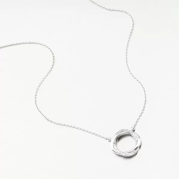 Náhrdelník se zirkony DZF4133-B-ZIR