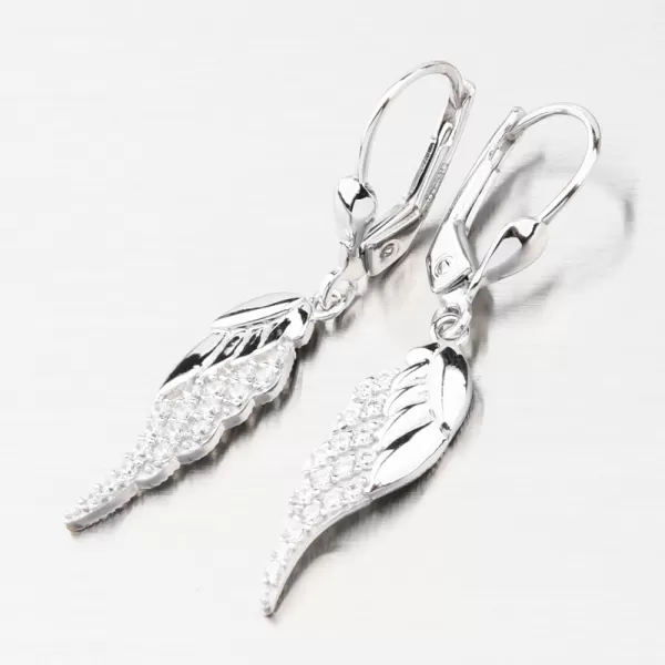 Náušnice andělská křídla zlato 585 GCA12-002