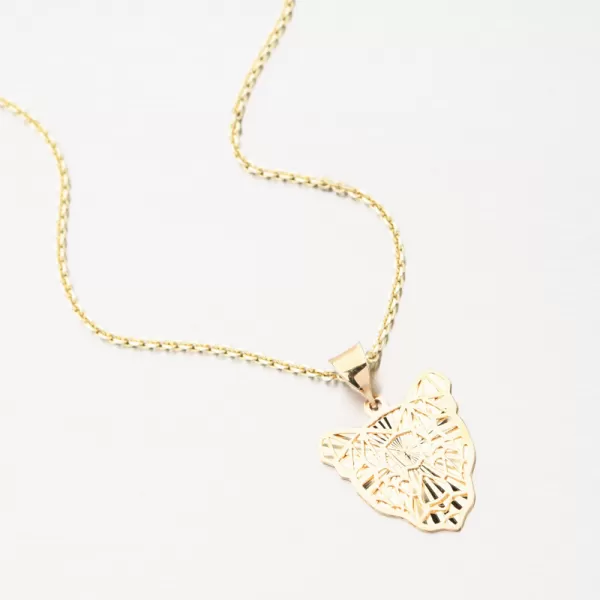 Zlatý přívěsek hlava tygra PKL23-006