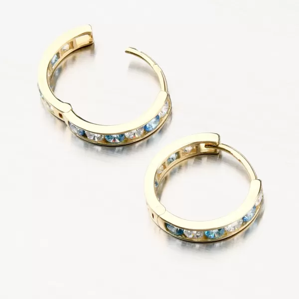 Zlaté kroužky se zirkony PKL22-038