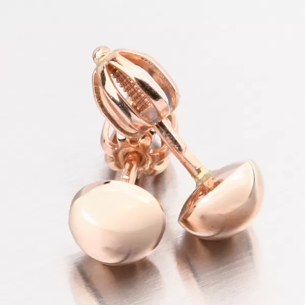 Náušnice z růžového zlata pecky DZ5006CV