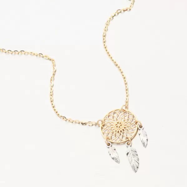 Zlatý náramek lapač snů 144P-141277