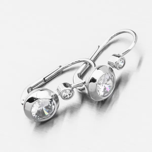 Náušnice v bílém zlatě 688P-120076