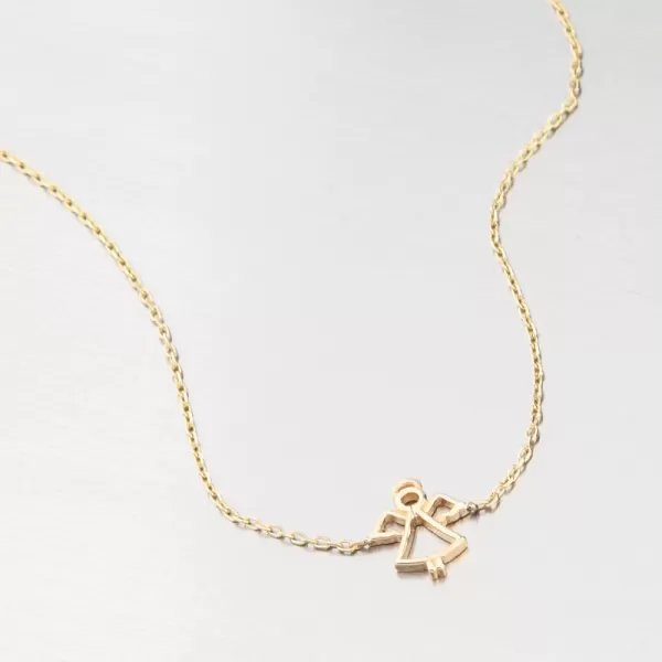 Náramek s andělem - zlato 585 GCA14-002