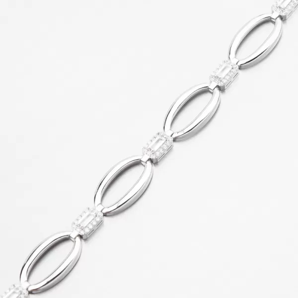 Stříbrný náramek se szirkony PKL-4039