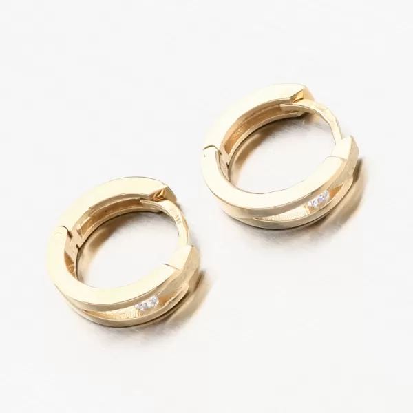 Zlaté kroužky se zirkonem DZ2023-ZL-ZIR