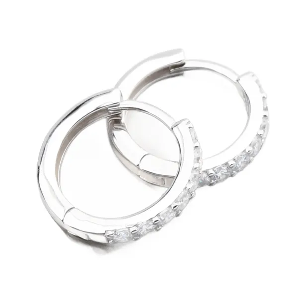Dámské náušnice stříbro 925 zirkon kruhy PKL-2277