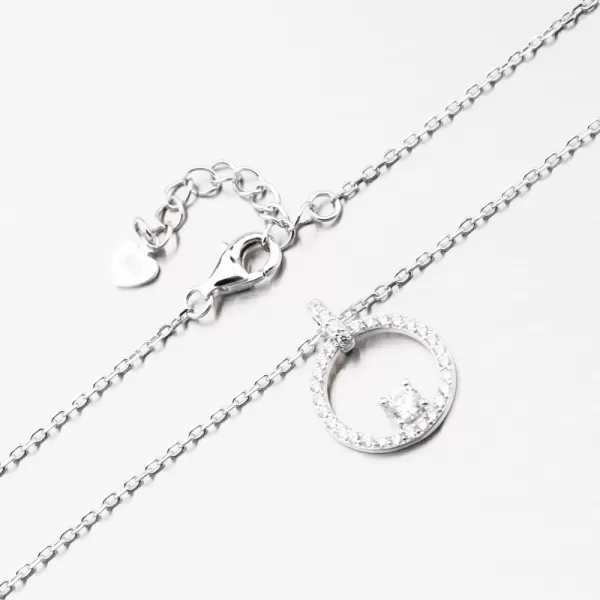 Stříbrný náhrdelník se zirkony PKL-5022