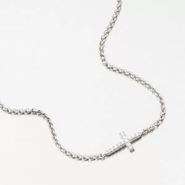 Náramek s křížkem DZF 5832-B-ZIR