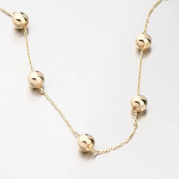 Zlatý náramek s kuličkami GCA14-008