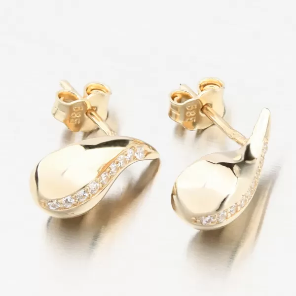 Zlaté pecky se zirkony 12R-751