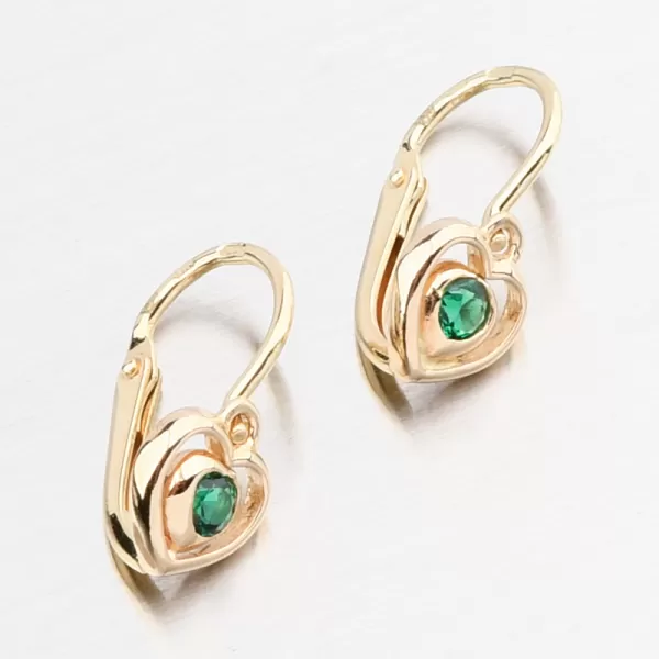 Zlaté náušnice se zirkony 52DN-2752ZZEL