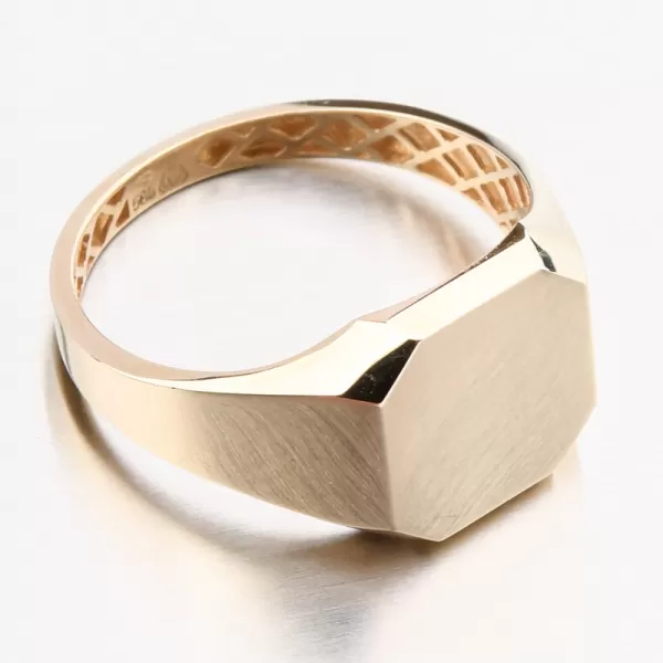 Pánský prsten žluté zlato 585 11R-350