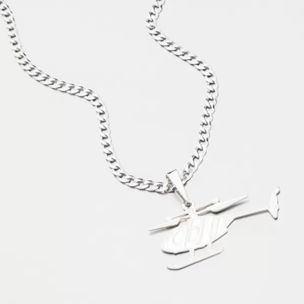 Stříbrný přívěsek vrtulník PAMŠ-130663-Ag