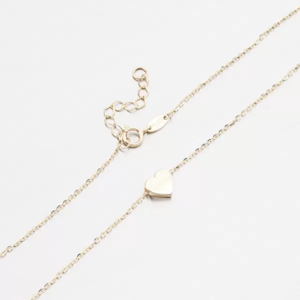 Zlatý náhrdelník se srdcem 144P-150668