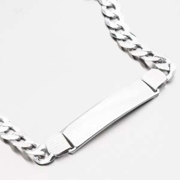 Stříbrný náramek Pancer s destičkou CHRS-08-200-SF-IDL