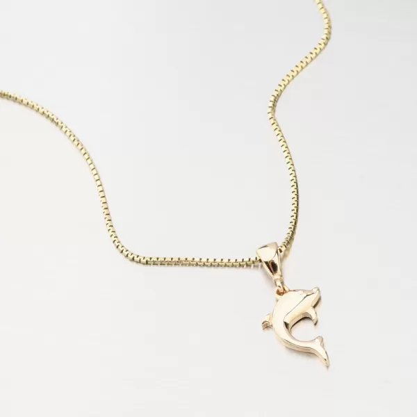 Zlatý přívěsek delfín GCA13-012