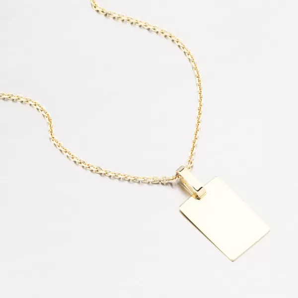 Zlatý přívěsek destička 53P-374-ZL