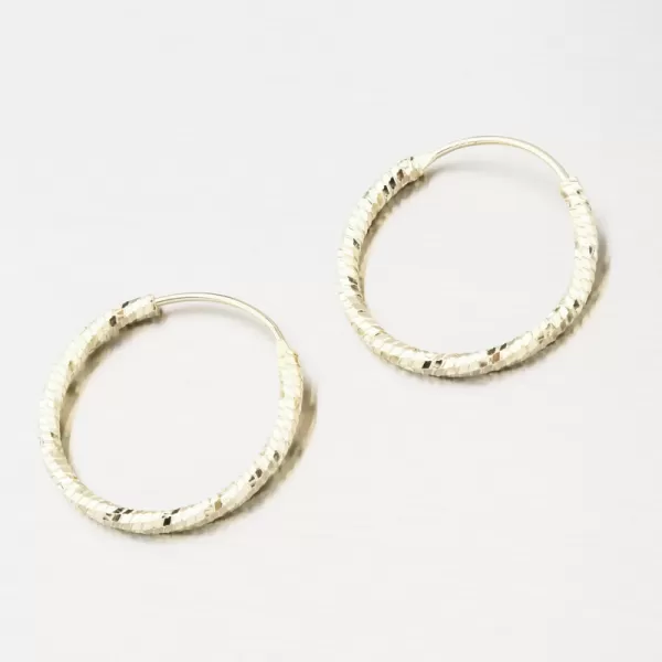 Stříbrné kruhy v barvě žlutého zlata 20 mm PKL-2203