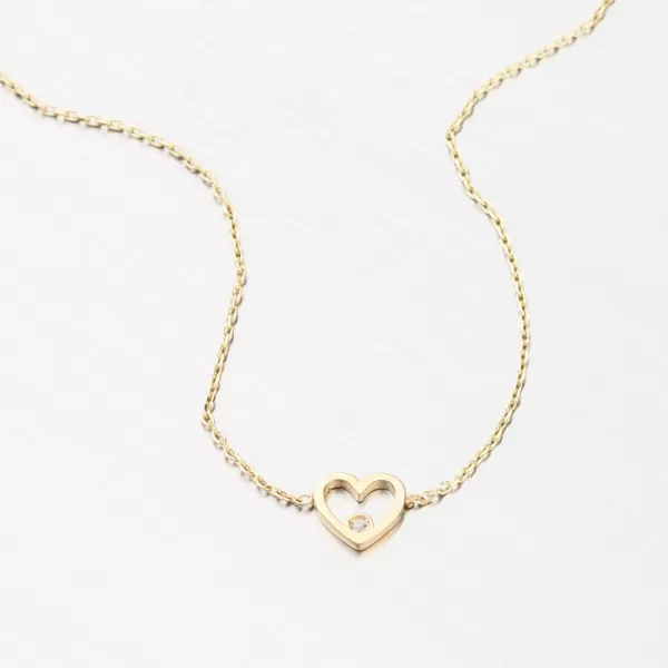 Náramek se srdcem zlato 585 GCA14-001