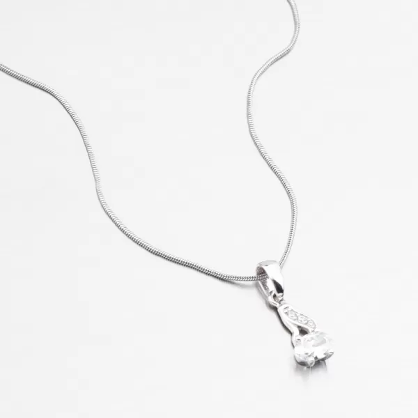 Zlatý přívěsek se zirkony 43-22058