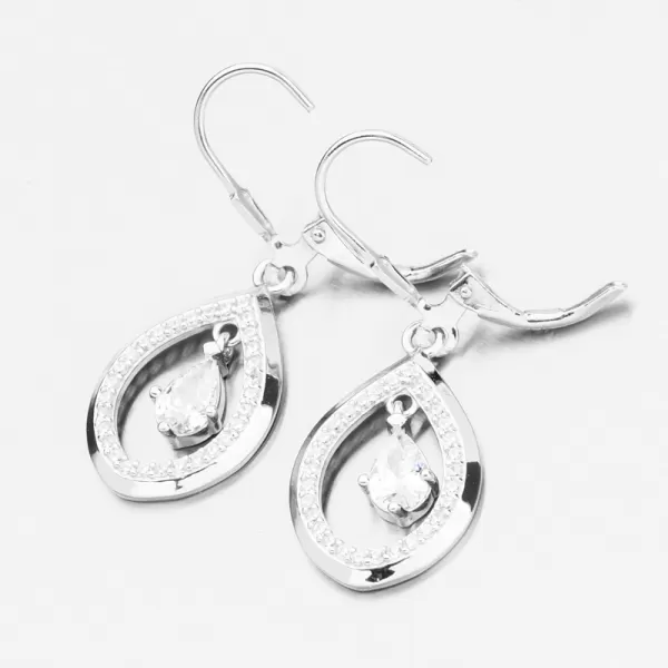 Visací náušnice se zirkony PKL-2224