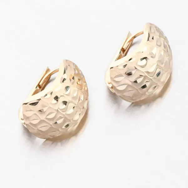 Zlaté facetované náušnice 42-31583