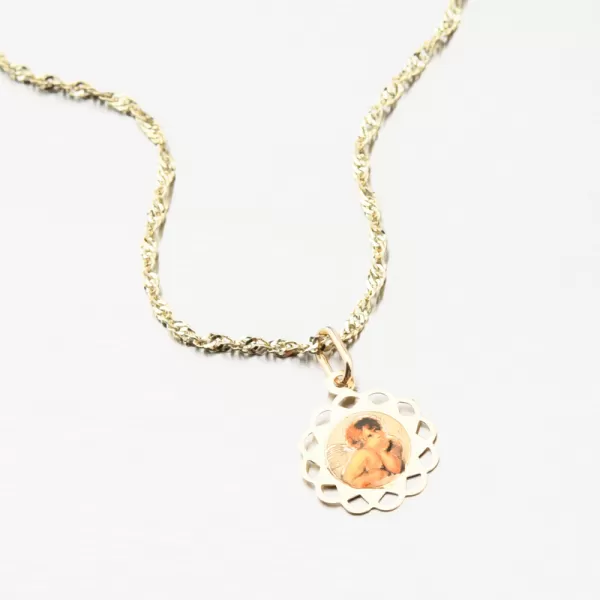 Zlatý přívěsek anděl 13R-413