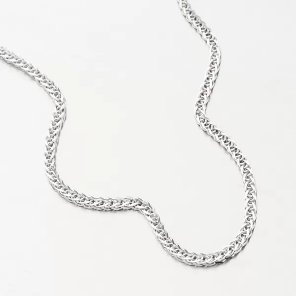 Stříbrný řetízek Fox lisčí ocas s rhodiováním CHRS-45-035-3T-QD/C