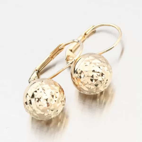 Zlaté náušnice kuličky 12R-749